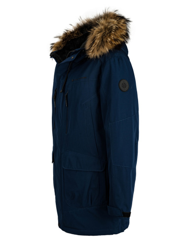 Пуховик муж.S F AW8233Y col: HR972 (blue) енот фото 2