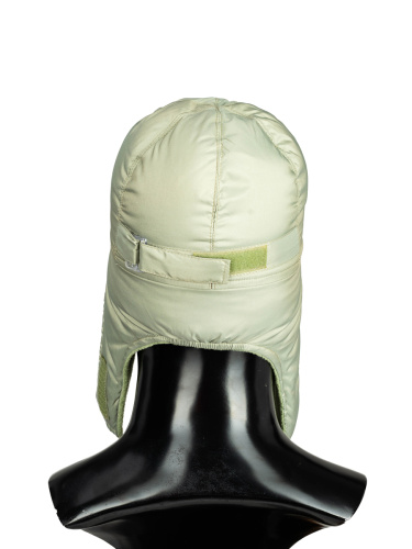 Шапка-ушанка пуховая Merlion 4144 оливковый фото 2