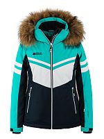Куртка женская HE 9219 цвет №1003 енот
