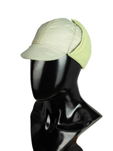 Шапка-ушанка пуховая Merlion 4144 оливковый фото 3