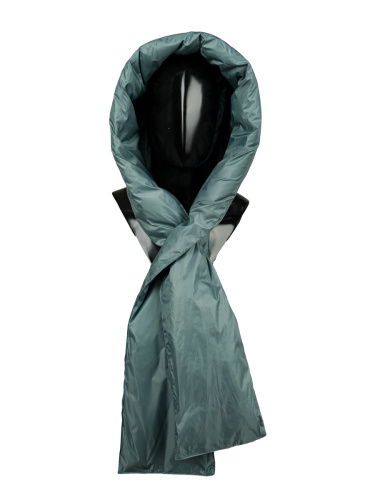 Капюшон пуховой женский U 121031 (серый 5018) фото 3