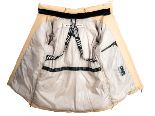 Пуховик женский UNIQA 121007 (бежевый) фото 3