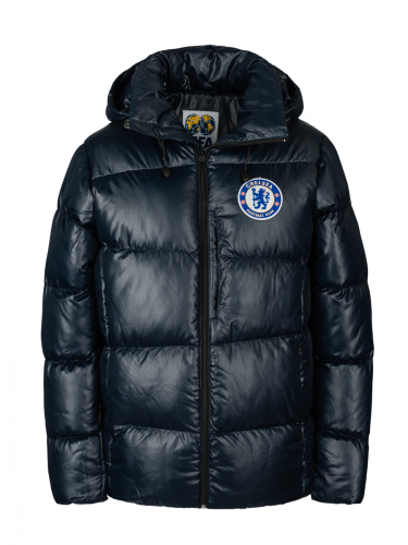 Куртка зимняя мужская Грей-1 Челси (синий клетка)