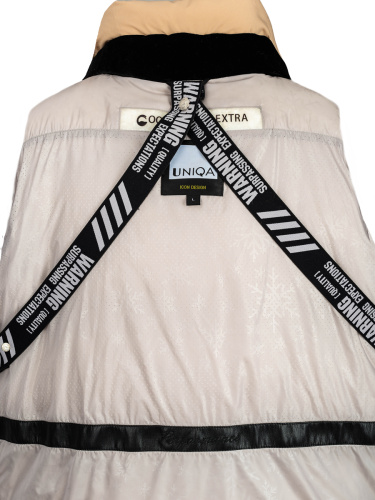 Пуховик женский UNIQA 121007 (бежевый) фото 5