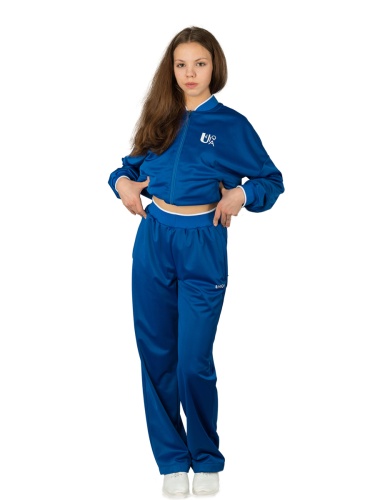 Костюм женский эластик РЕГИНА синий фото 3